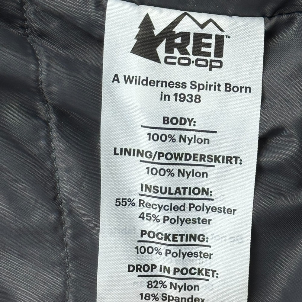 REI Jacket Womens Medium Black Powderbound Peak 2L Insulated Ski Waterproof - Picture 5 of 15